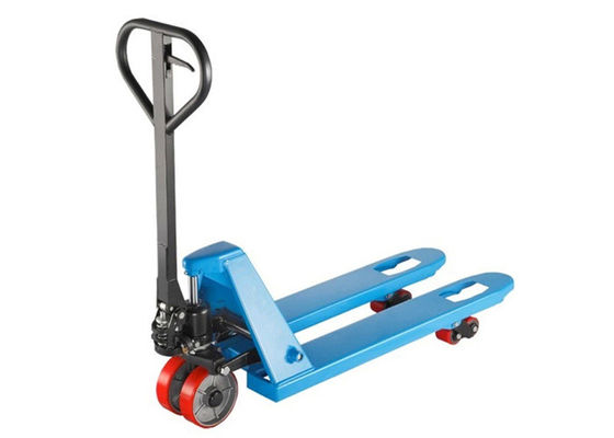 China Hand Driven Hydraulic Pallet Truck Trolley , 2.5T 2T Small Hydraulic Hand Pallet Truck Forklift supplier