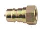 Reusable Brass Hydraulic Pipe Fittings , Hydraulic Quick Coupler Close Type ISO7241-A G-NPT supplier