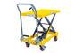 Mobile Hydraulic Scissor Lift Trolley 1025 Mm Lifting Manual 800kg Load 1220*610*60 Mm supplier