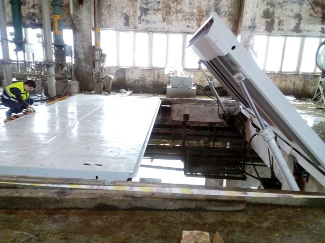 Automatically Hydraulic Power Equipment Electric Floor Hatch Cover Removable Pit Cover Hydraulic Flap Steel