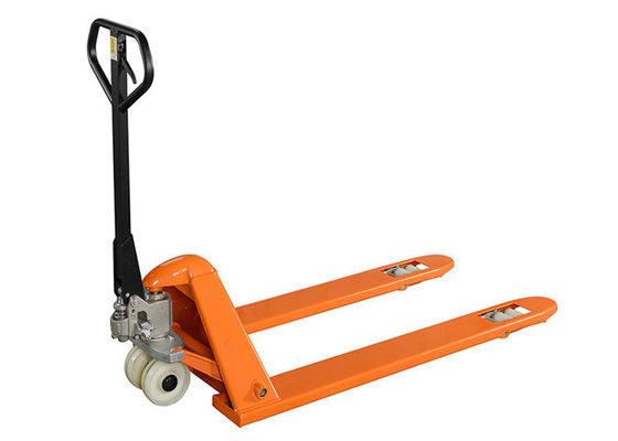 China Ultra Low Hydraulic Hand Pallet Jack Two Tons Manual 45 Steel Q235 Material supplier