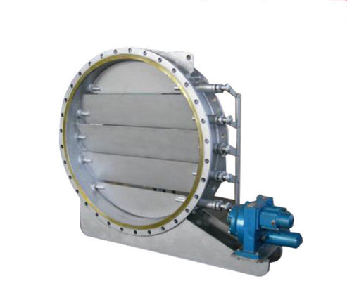 China Round High Performance Butterfly Valves Air Operated Multi Blade High Temperature Resistant supplier